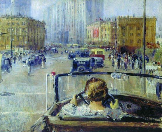 Юрий Пименов. «Новая Москва» (фрагмент). 1937