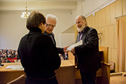 Церемония вручения медали «За вклад в развитие философии» 2015 г. Карпенко Александр Степанович